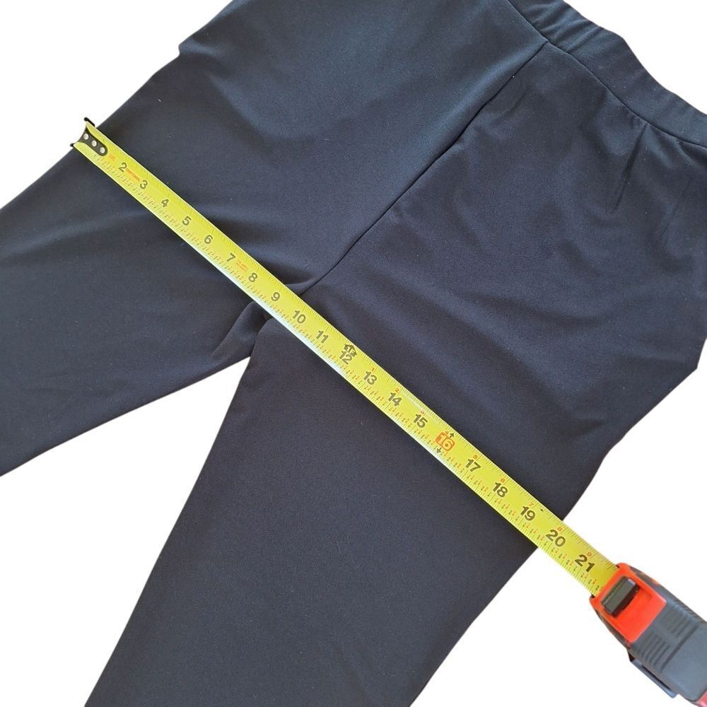 Wynne Layers Flare Jersey Knit Pant High Rise Pockets Stretch Pull On Black M - Picture 12 of 14